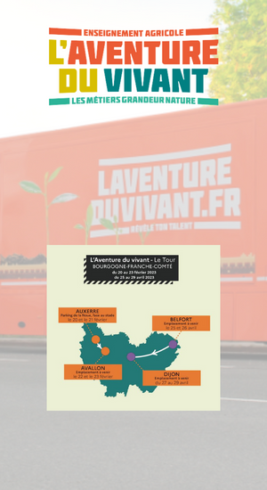L'Aventure du vivant, Le Tour » : découvrez l'itinéraire du camion des  formations aux métiers du vivant