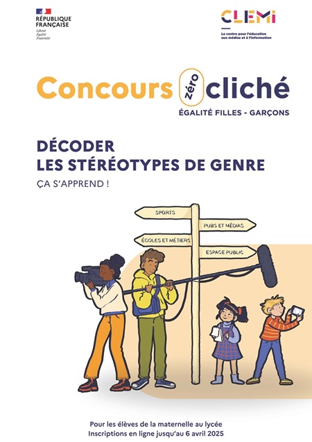 Affiche du concours zero cliché Clemi 2025