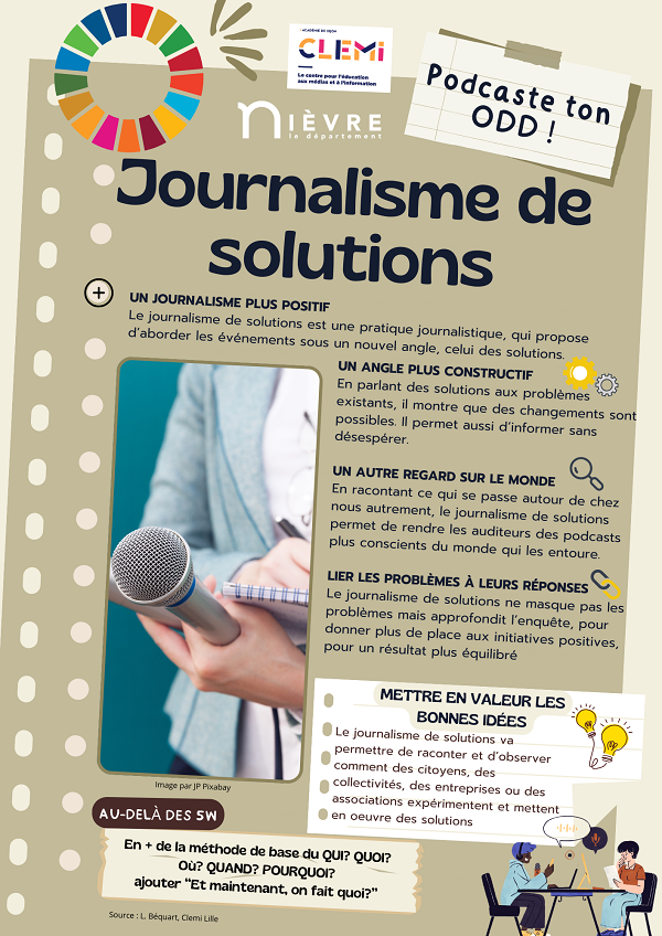 Fiche outil présentant le journalisme de solutions